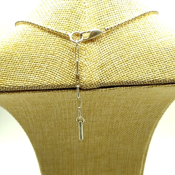 VTG Kenneth Cole Reaction Multi-Stone Y Necklace Silver-tone Beaded Style Chain - Picture 11 of 14